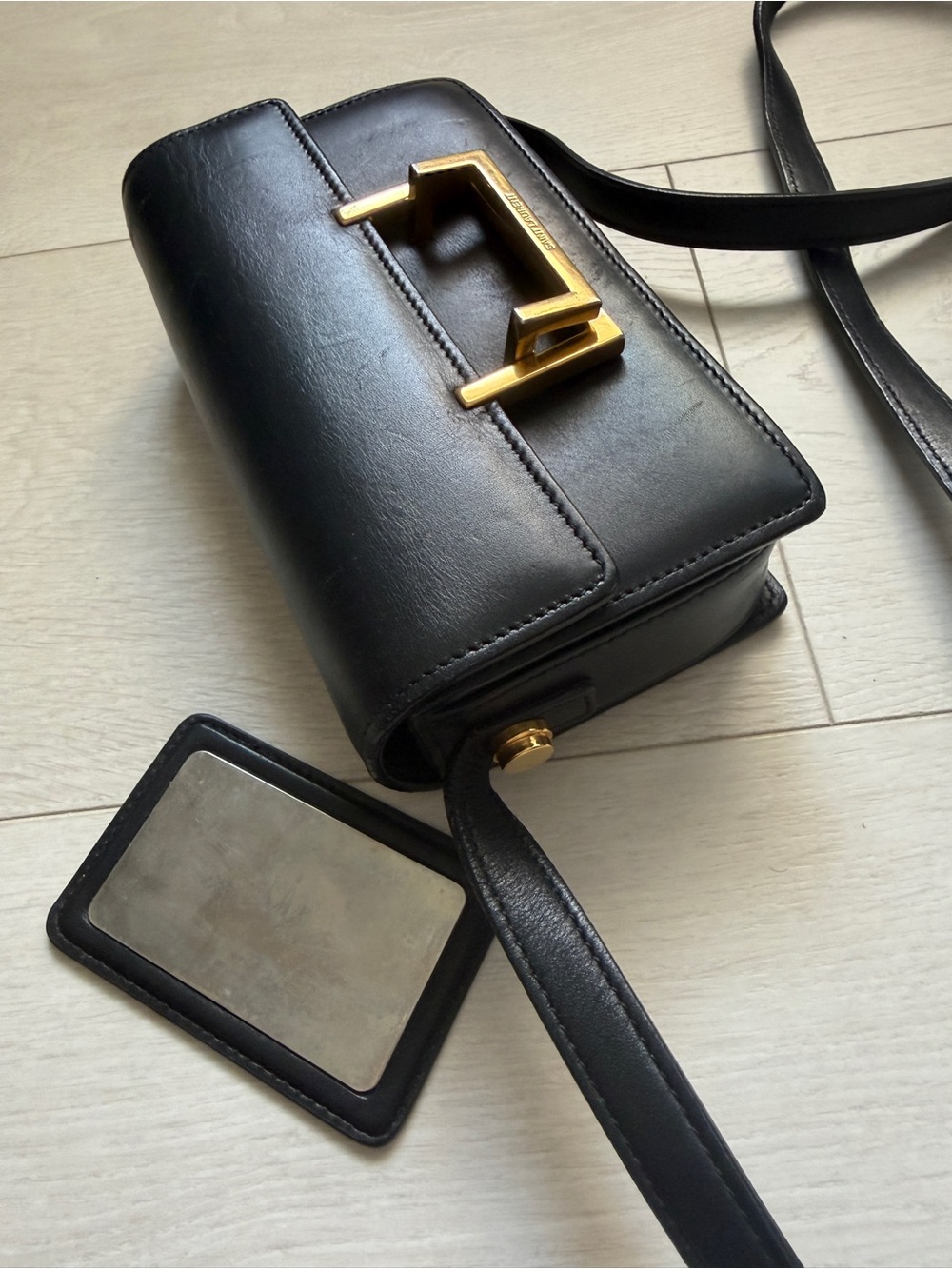 YSL Saint Laurent Black Calfskin Leather Small Lulu Bag Crossbody Bag - Picture 7 of 16